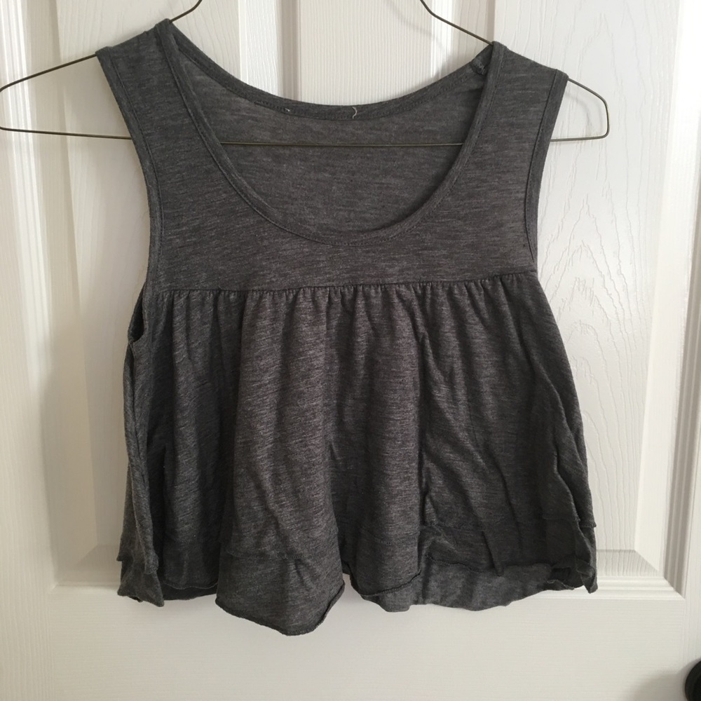 Grey crop top